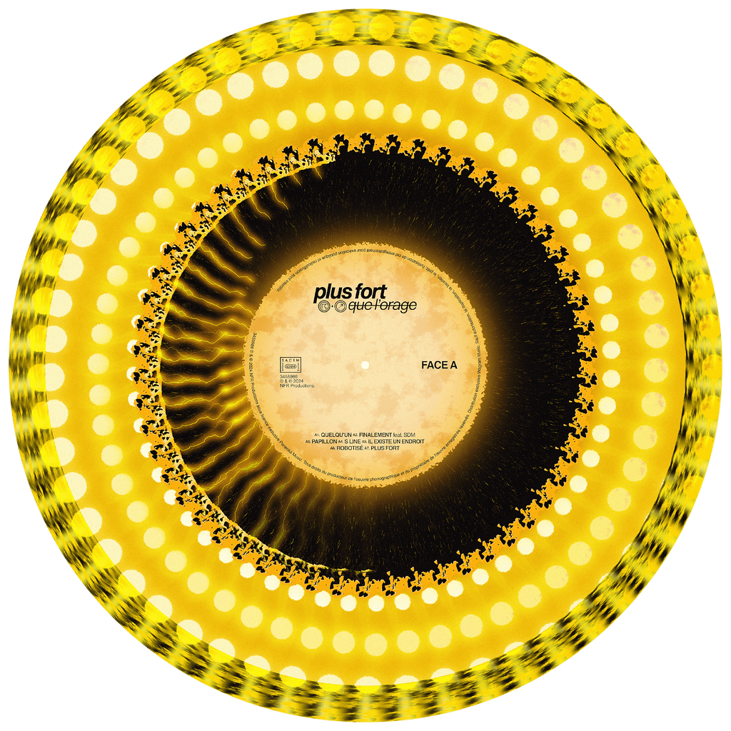 Triple vinyle animé "Plus fort."